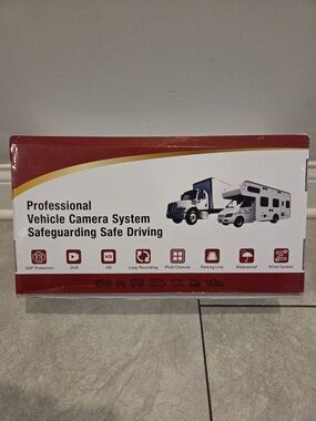 Vehicle Camera System Professional DVR Kit - Red/White